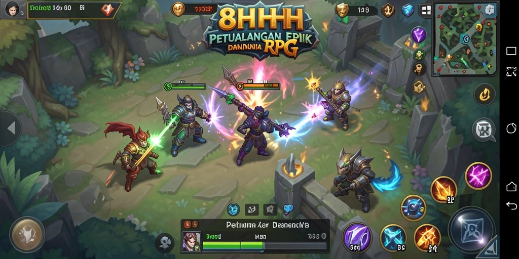 Gameplay seru di dunia RPG yang luas.