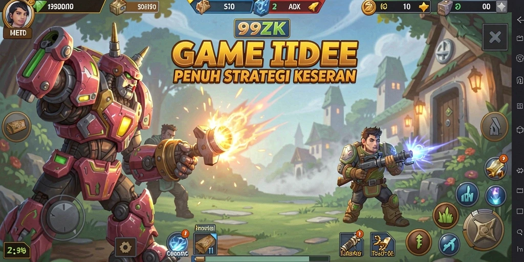 Tampilan gameplay <strong>99ZK</strong> yang menarik dengan karakter dan sumber daya.