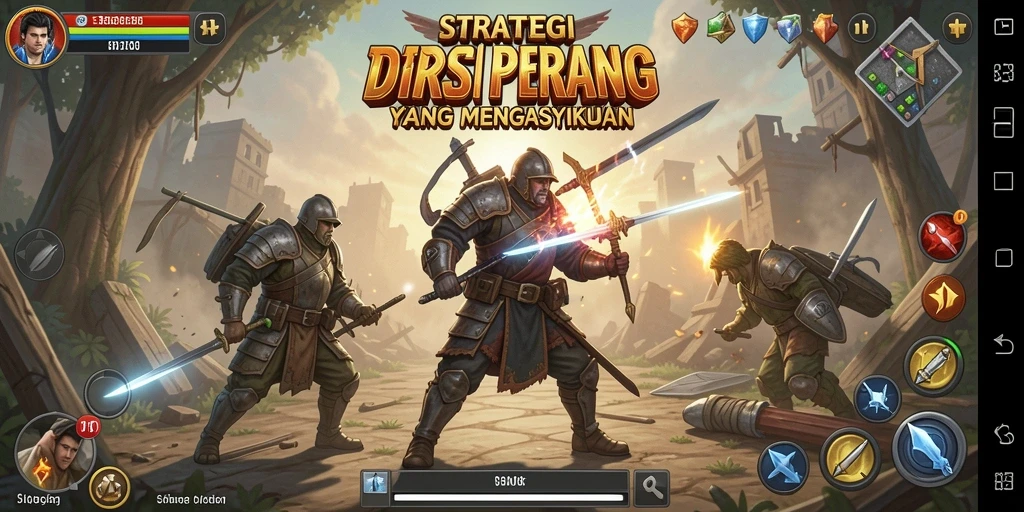 Tampilan menarik dari gameplay D73 dalam pertempuran strategi.