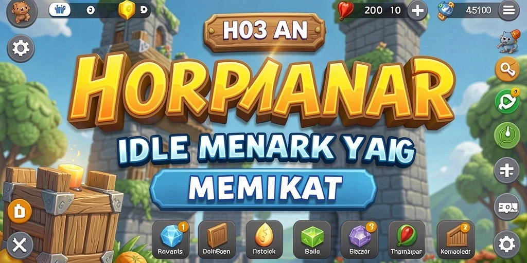 Tampilan menarik gameplay H03 yang menyenangkan dengan elemen Idle.