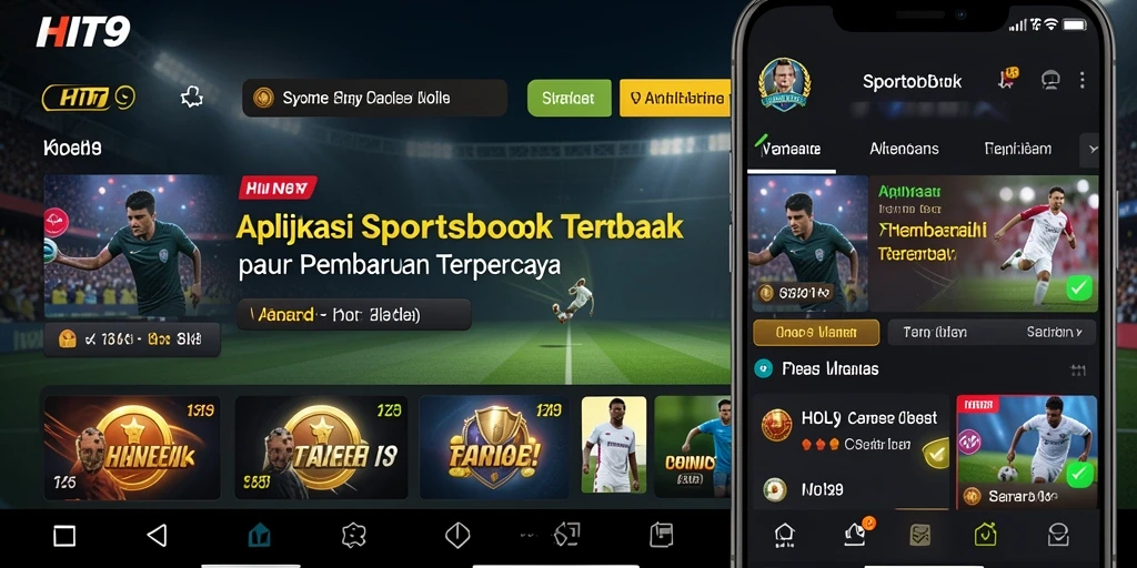 Tampilan permainan taruhan olahraga yang modern dan menarik.