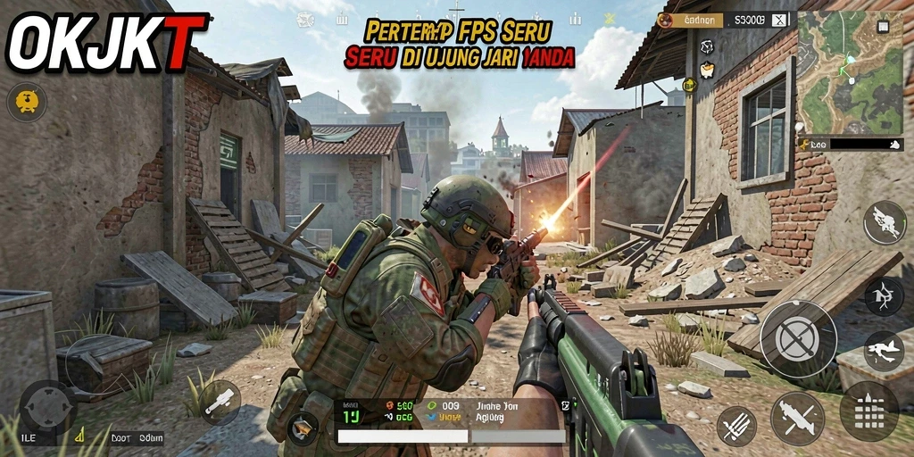 Tampilan intens pertempuran di OKJKT dengan aksi seru.