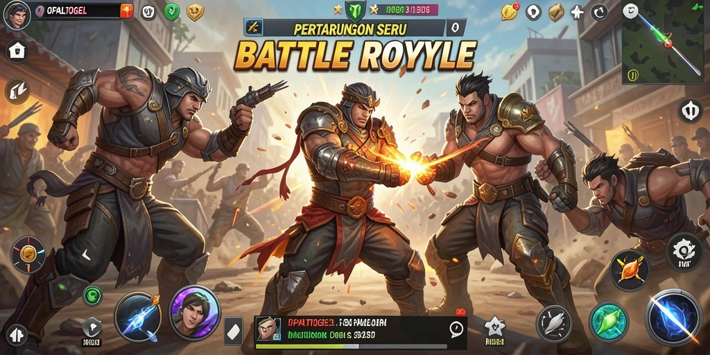 Tampilan menarik dan intens dari gameplay OPALTOGEL.