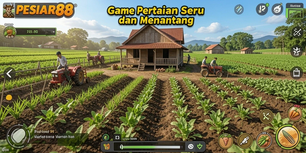 Gameplay menarik dalam PESIAR88 saat mengelola pertanian.