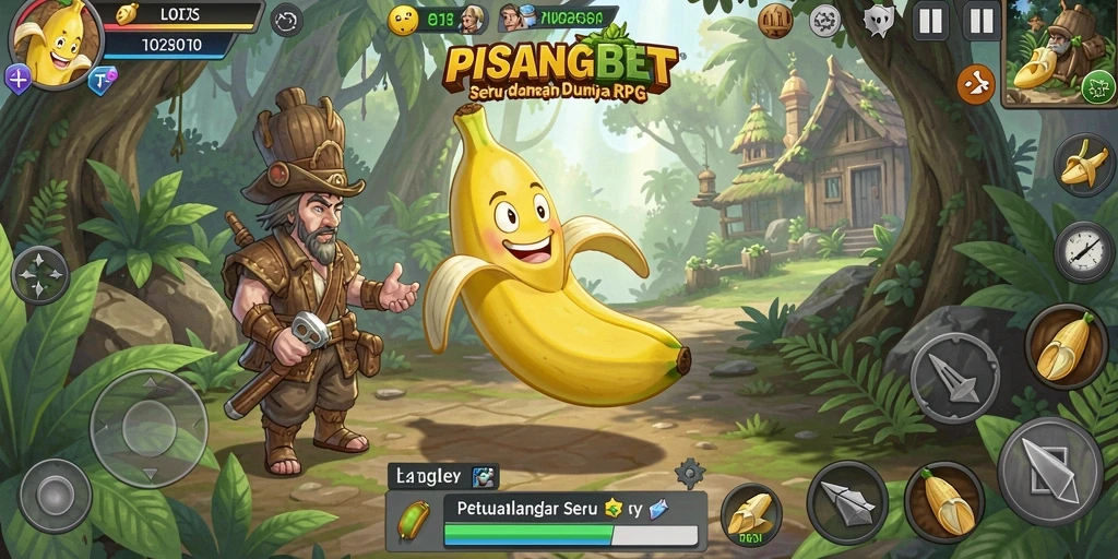Tangkapan layar gameplay PISANGBET yang menampilkan pertarungan seru.