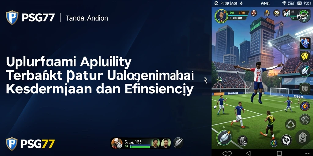 Tampilan utama PSG77 menampilkan beragam fitur Utility yang bermanfaat.