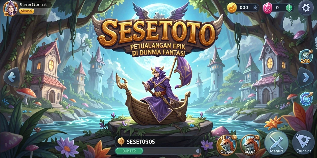Screenshot gameplay SESETOTO menampilkan aksi seru dalam pertempuran RPG.