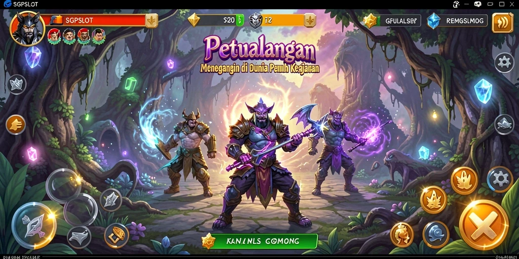 Screenshot utama SGPSLOT menampilkan gameplay petualangan yang menegangkan.
