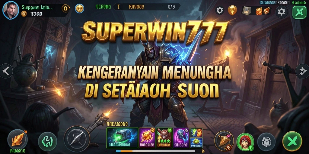 Screenshot gameplay SUPERWIN777 menampilkan suasana Horror yang mencekam.