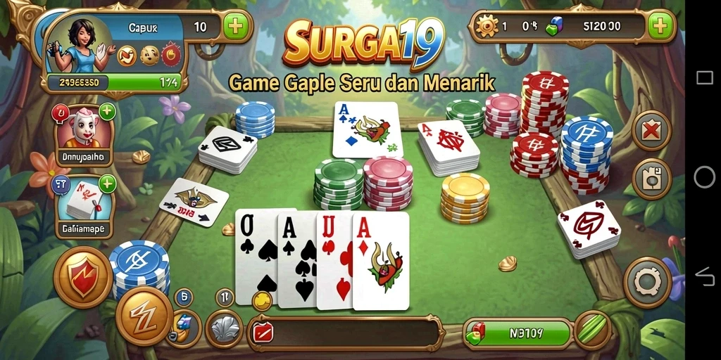 Tampilan gameplay Gaple yang menarik di SURGA19.